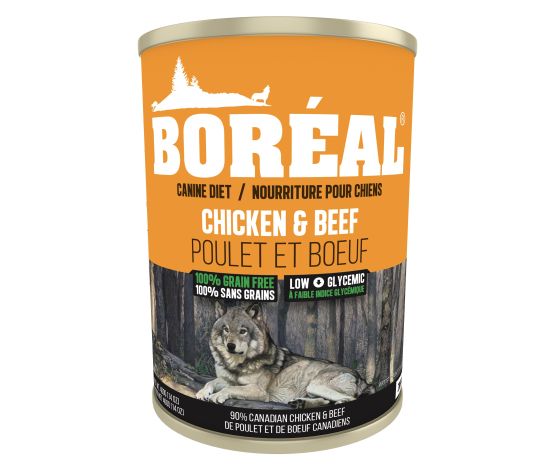 Boréal Conserve Pour Chien, Sans Grains Poulet & Boeuf 690gr