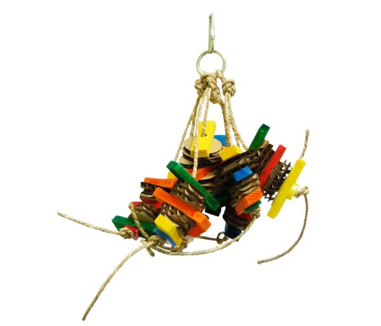 Zoomax Jouet Oiseaux - Frizzy (8''H X 5''L)