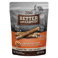 Torsades Better than Rawhide Zoë, beurre d’arachide, 148 g (5,2 oz), paquet de 12