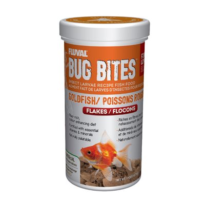 Flocons Bug Bites Fluval pour poissons rouges, 90 g (3,17 oz)