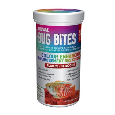 Flocons Bug Bites Fluval pour le rehaussement des couleurs, 90 g (3,17 oz)