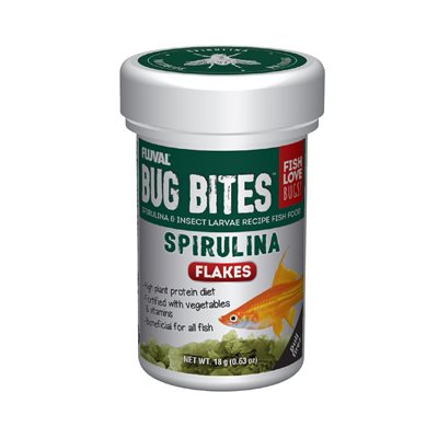 Flocons Bug Bites Fluval avec spiruline, 18 g (0,63 oz)