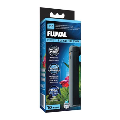 Chauffe-eau submersible P10 Fluval pour aquariums, 10 W