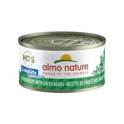 Almo Nature Complète Chat Poulet Fèves Vertes Sauce