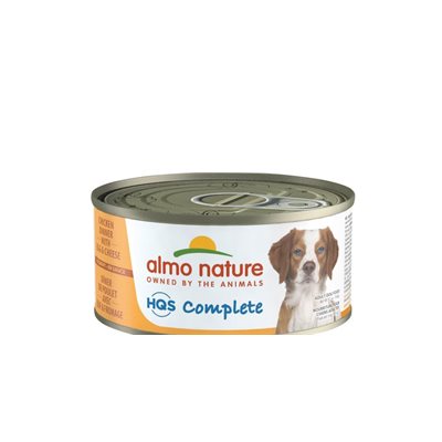 Almo Nature Hqs Complete Chien Diner De Poulet Avec Fromage