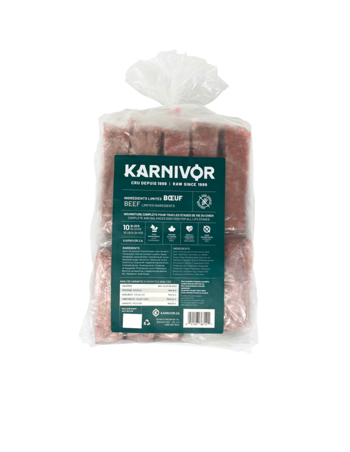 Karnivor Boeuf Sac 10Lbs