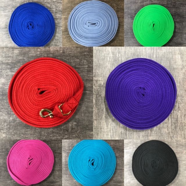 Longe de coton Turquoise 25'