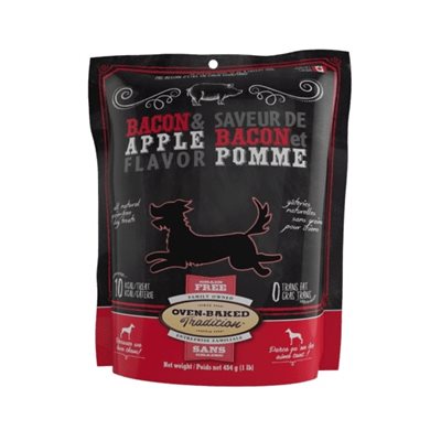 Ovenbaked Tradition Gateries Pour Chien Sans grain Biscuit Bacon Et Pomme 454g