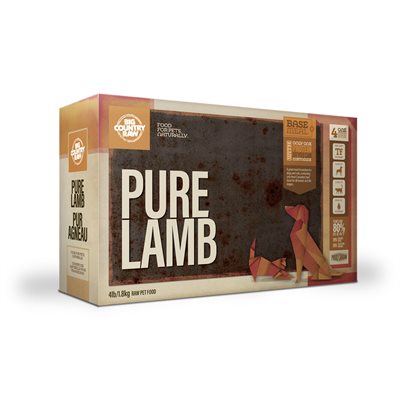 Big Country Raw Pure Agneau 4Lbs