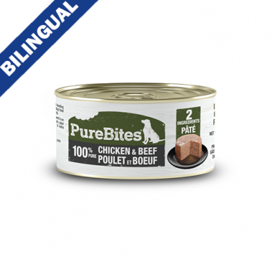 Purebites Conserve pour chien 100% Poulet Et Boeuf 71g