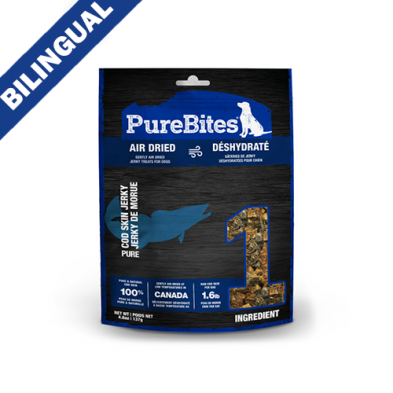 Purebites Dog Jerky Peau de Morue 4.8Oz