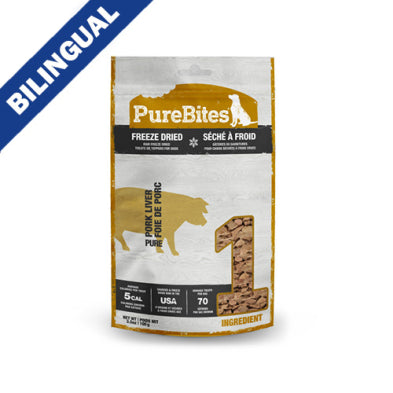 Purebites Chien foie de porc 100g