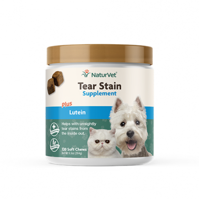 NaturVet® Tear Stain – Complément Alimentaire en Bouchées Moelleuses (120 unités)