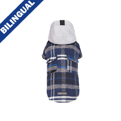 Canada Pooch® La Surchemise – Motif à carreaux bleus