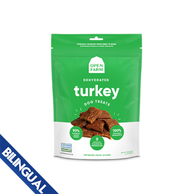 Open Farm® Gâteries à la dinde déshydratée 4,5 oz