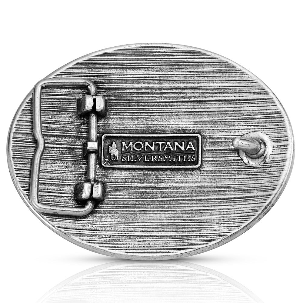 Montana Silversmiths Boucle de crédence de cowboy