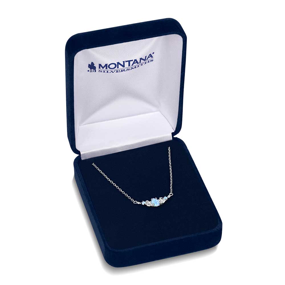 Montana Silversmiths Collier en cristal d’opale Grace raffiné