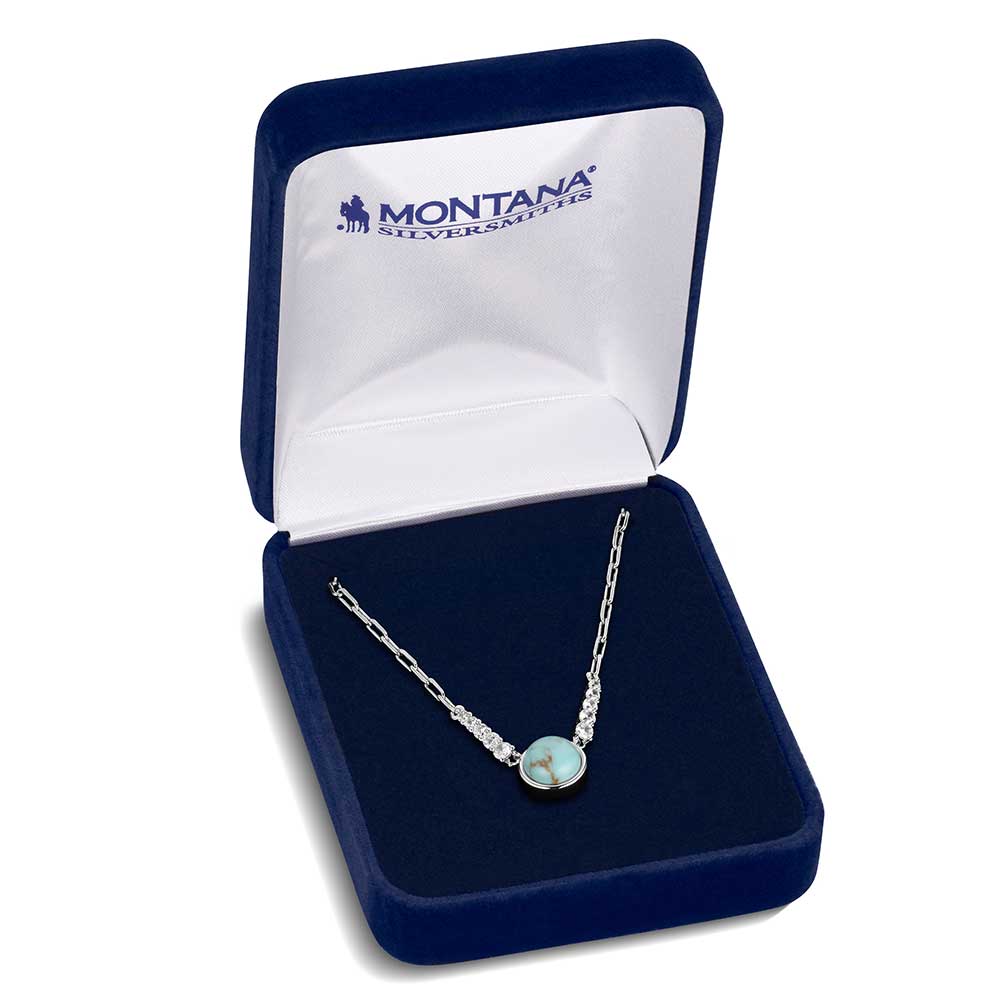 Montana Silversmiths Collier turquoise Clair de Lune du Désert
