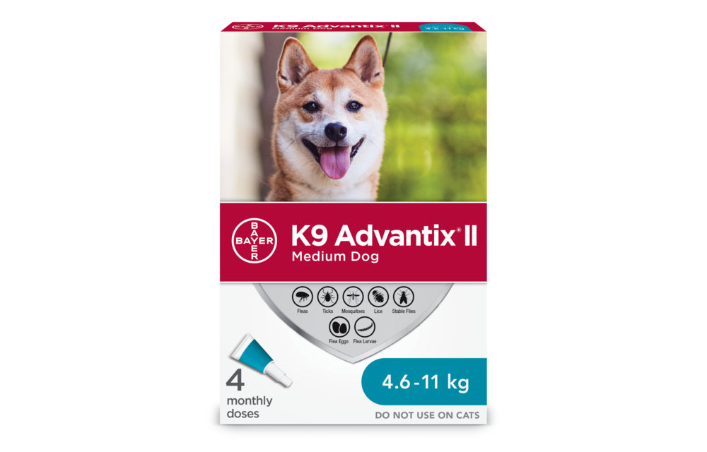 K9 Advantix II Moyen chien entre 4.6-11Kg