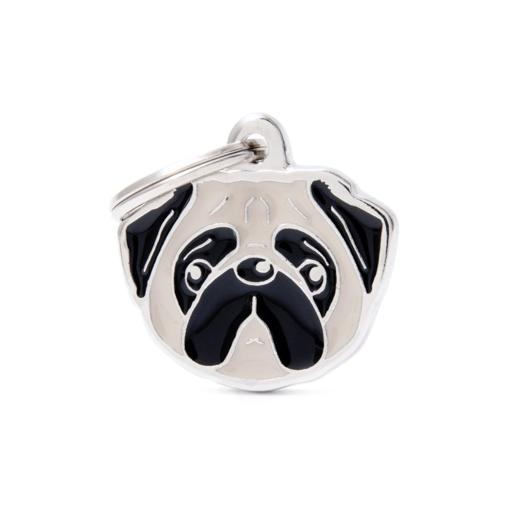 Medaille Fawn Pug - Nouveau