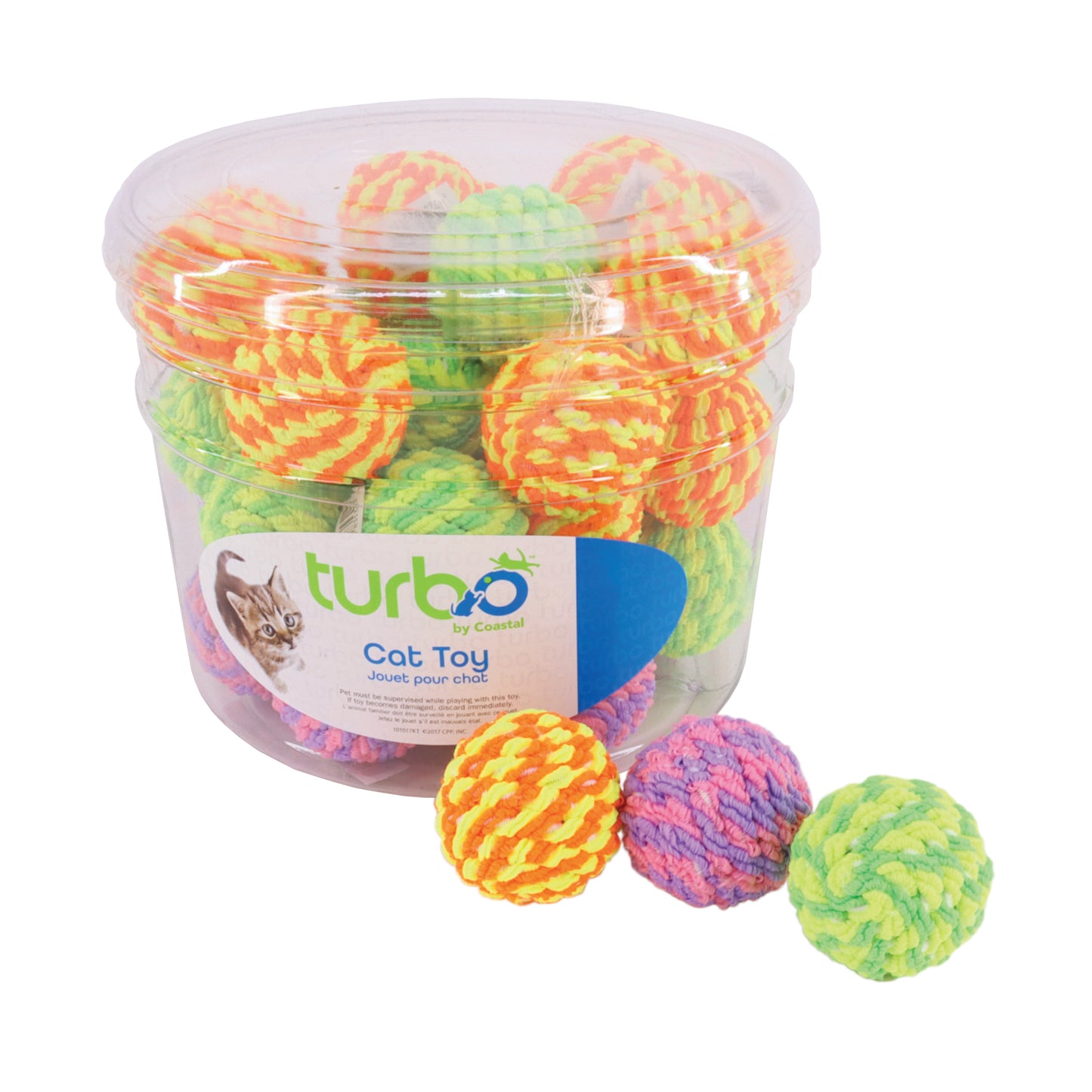 Turbo Cat Toy Rattle Ball Bulk Bin
