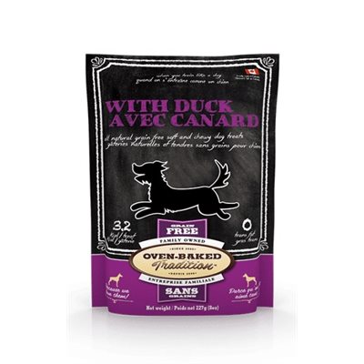 Ovenbaked tradition Chien Gâteries Au Canard 8Oz