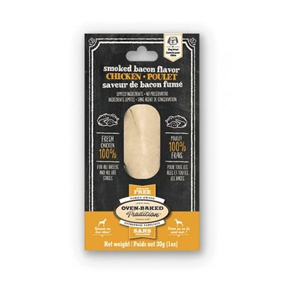 Ovenbaked Tradition Filet Pour Chien Poulet Et Bacon Fumé 1Oz