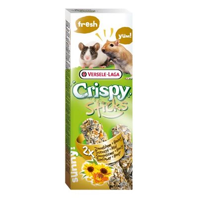 Versele-Laga Crispy Sticks Gerbille-Souris Tournesol & Miel 2X 55G