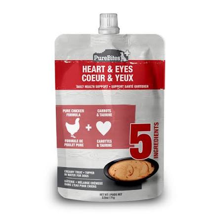 Purebites+ Cremeux Chien Coeur&Yeux 71G