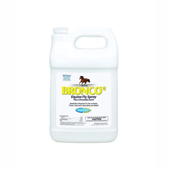 Farnam® Bronco® – Vaporisateur Anti-Mouches pour Chevaux au Parfum de Citronnelle 3.78L