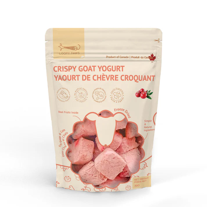 Yaourt de chèvre croustillant - canneberge