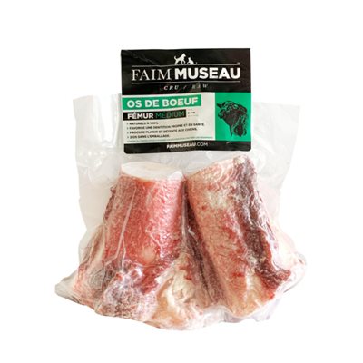 Faim museau Os Moyen Fémur Bœuf X2