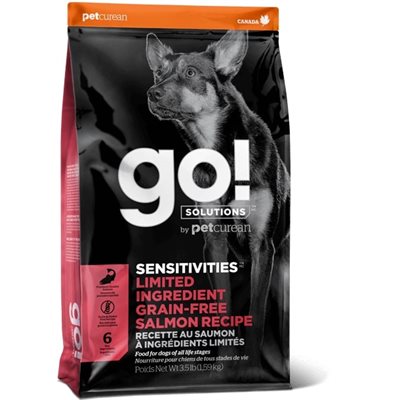 Petcurean Go! Sensitivities Lid Sans Grains Pour Chien Saumon 22 Lbs