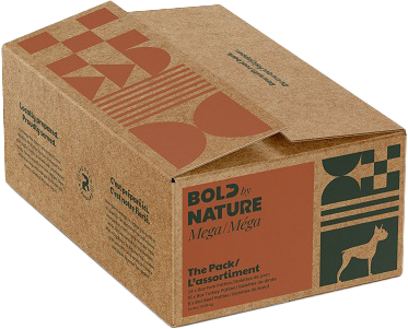 Bold By Nature L'Assortiment Sans Poulet (Porc, Dinde, Boeuf) 24lbs