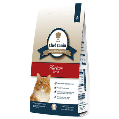 Chef Canin – Tartare de boeuf pour chat – 10 lb