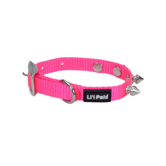 Li'l Pals collier nylon à pines rose 3/8'' X 8''