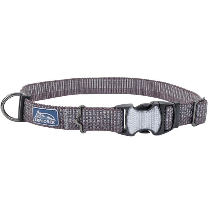 K9 Collier réfléchissant ajustable – Boucle de plastique réfléchissante 5/8'' x 8-12'' Montagnes