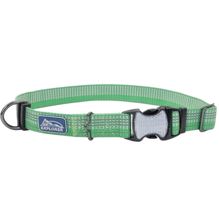 Collier réfléchissant ajustable – Boucle de plastique réfléchissante 5/8'' x 10-14'' Prairie