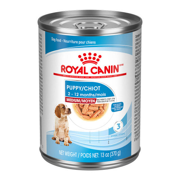 Royal Canin Conserve pour Moyen Chiot - Tranches En Sauce 370G