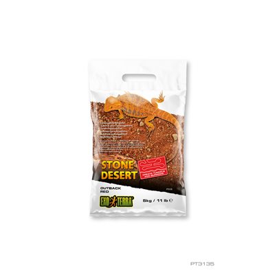 Substrat Désert de pierres Exo Terra, arrière-pays, rouge, 5 kg (11 lb)
