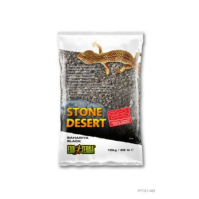 Substrat Désert de pierres Exo Terra, oasis de Bahariya, noir, 10 kg (22 lb)