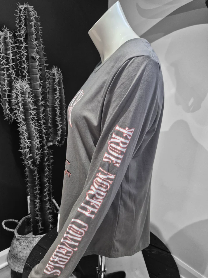 Shack Story Chandail Longsleeve Gris pour Femme