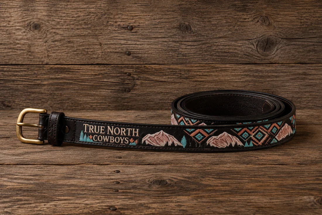 Shack Story Ceinture en cuir | TNC | Noir