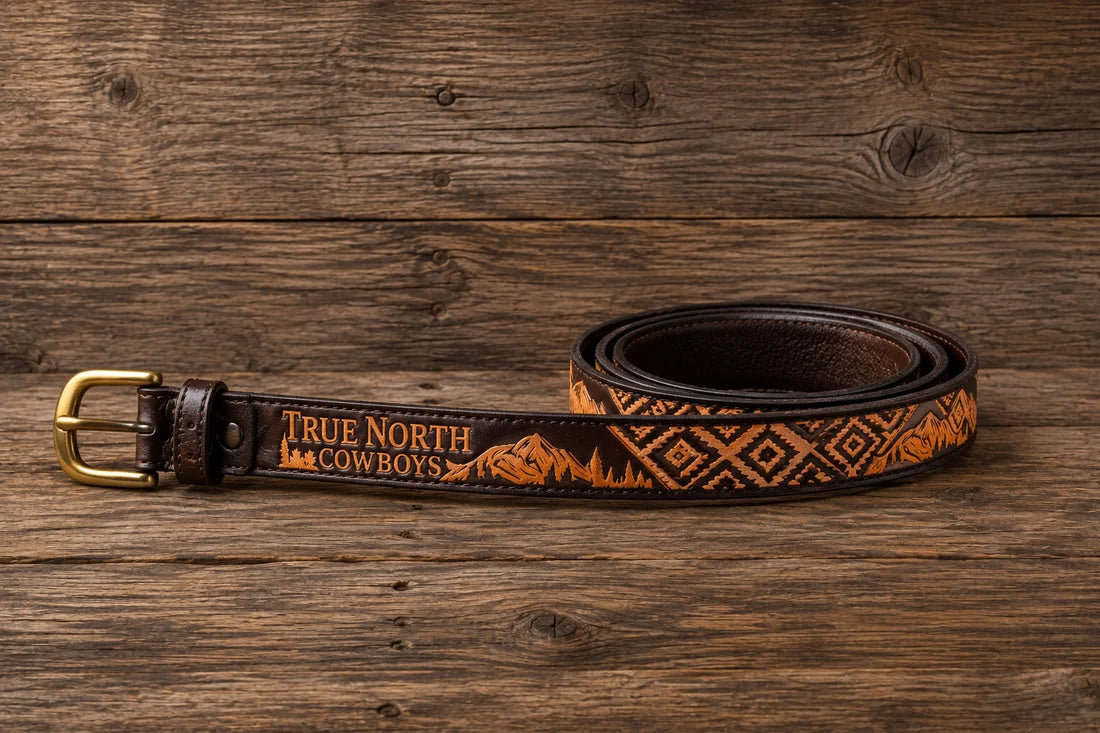 Shack Story Ceinture en cuir | TNC | Marron foncé UNISEXE