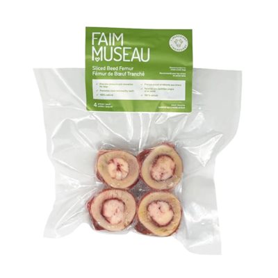 Faim Museau Os Fémur 1 pouce paquet de 4