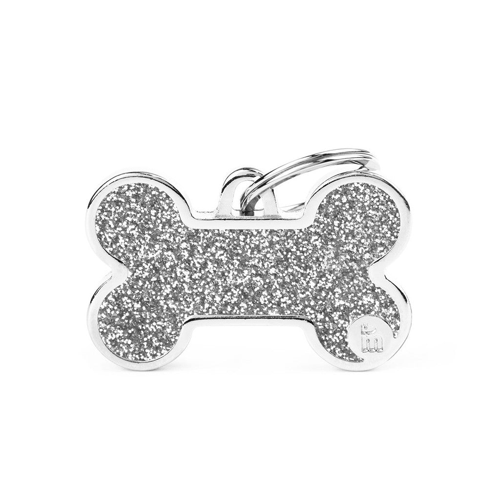 Medaille Glitterbone Grey Large