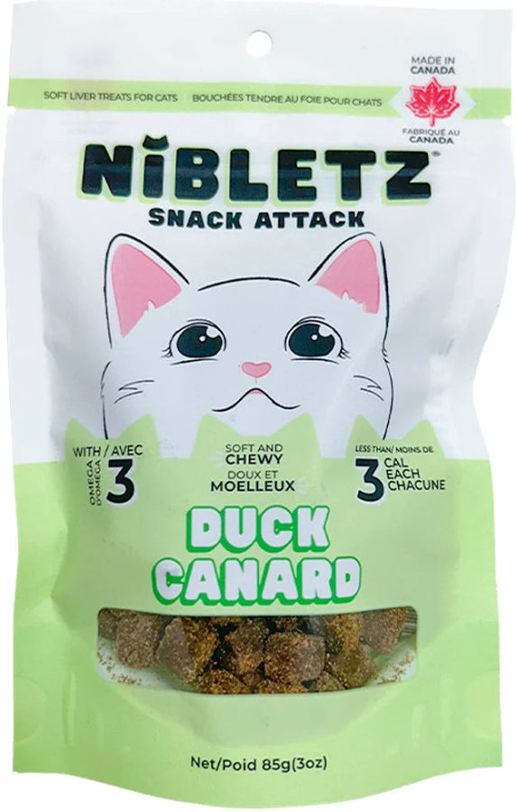 Gâteries tendres pour chat Nibletz 85G