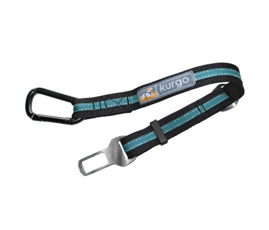 Kurgo Chien Attache Ajustable Pour Voiture - Noire Et Bleue