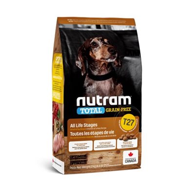 Nutram Total (T27) Chien Petite Race Sans Grain Poulet Dinde 4.4lbs