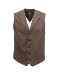 Outback Veste Pour Homme - GILET DE ROSEAUX - brun